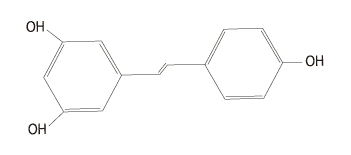 t-レスベラトロールの構造式